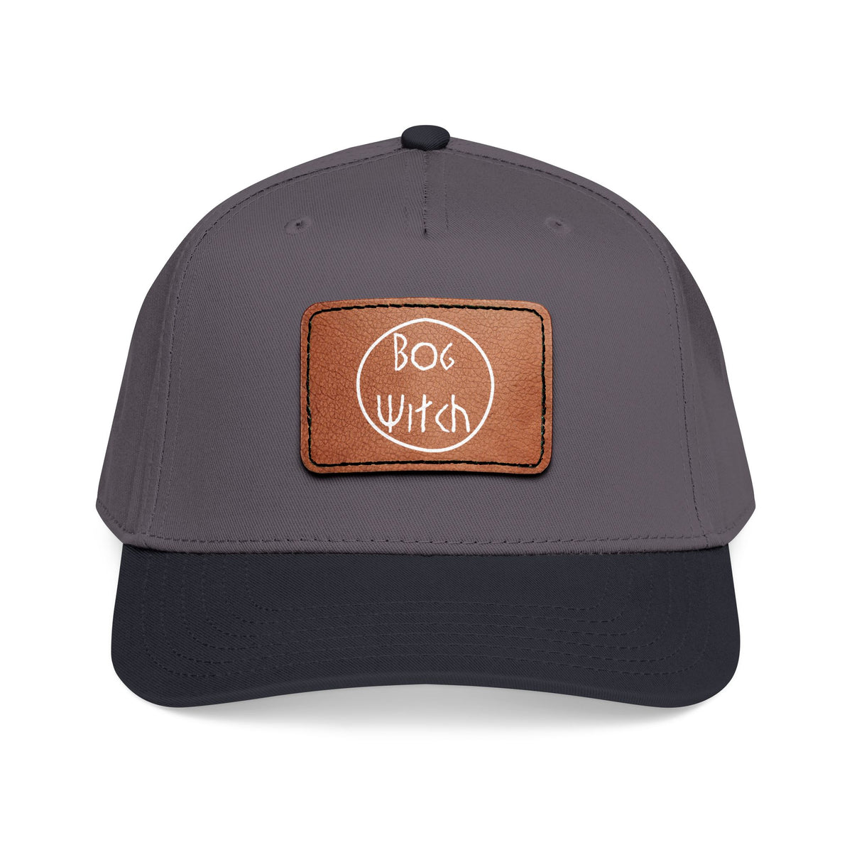 Bog Witch Logo Leather Patch Baseball Cap