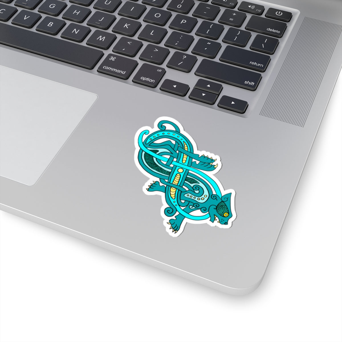 Jelling Cat Viking Knotwork | Kiss-Cut Stickers