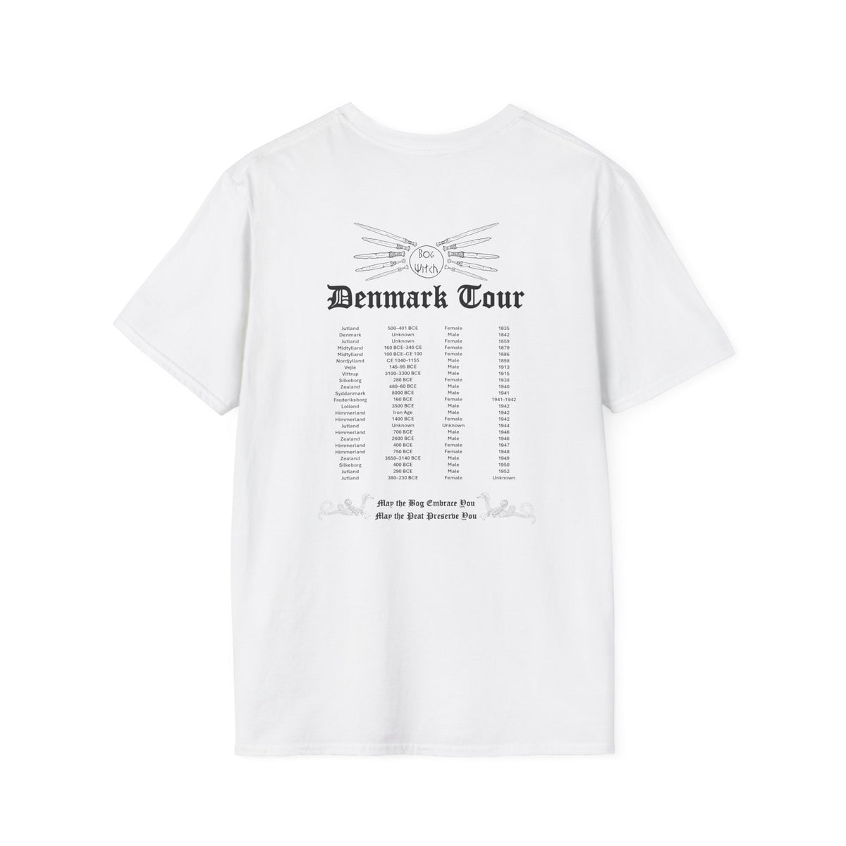 Bog Witch Denmark Tour Unisex Softstyle T-Shirt