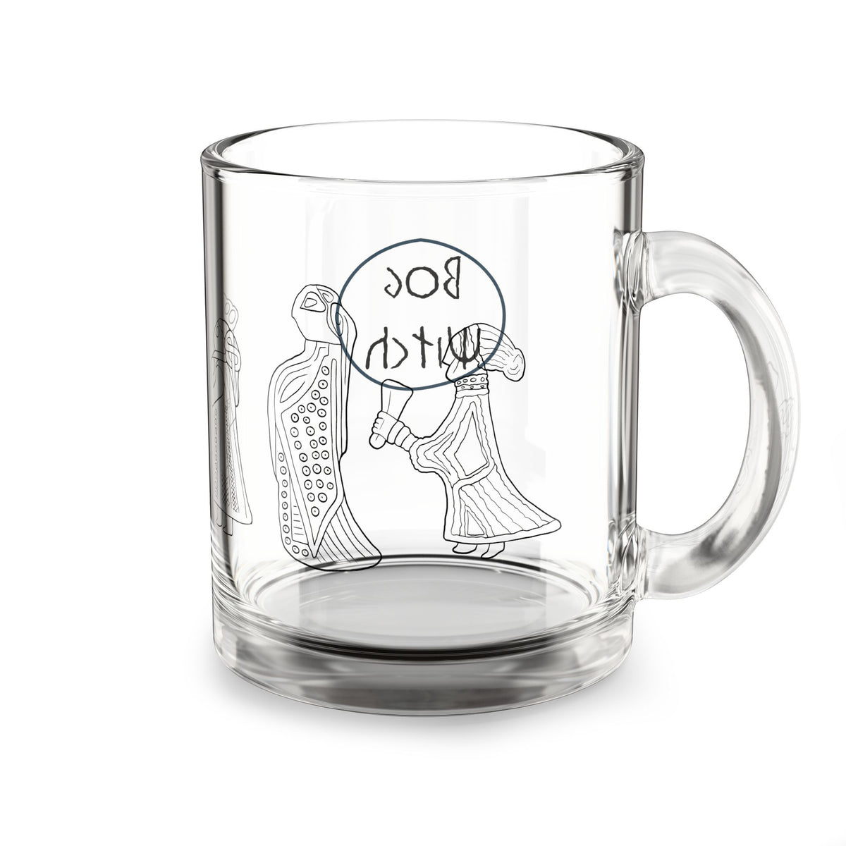 Valkyrie Glass Mug — 10oz Clear Coffee Cup