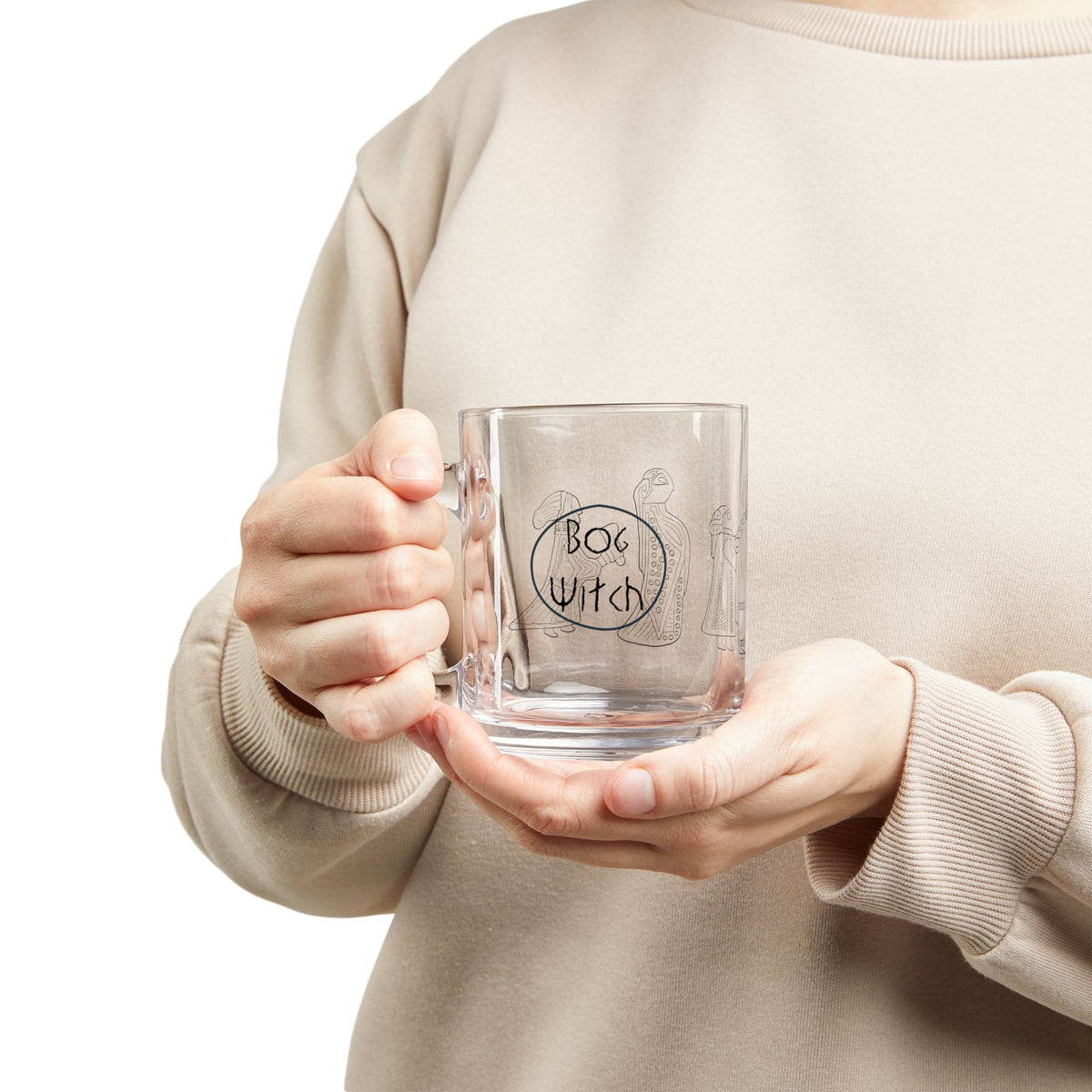 Valkyrie Glass Mug — 10oz Clear Coffee Cup
