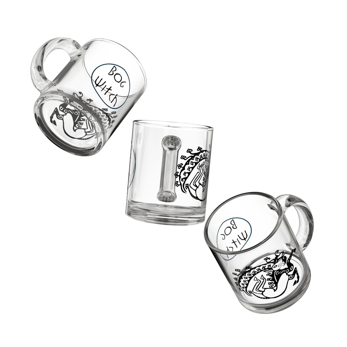 Siberian Maiden Glass Mug, 10oz