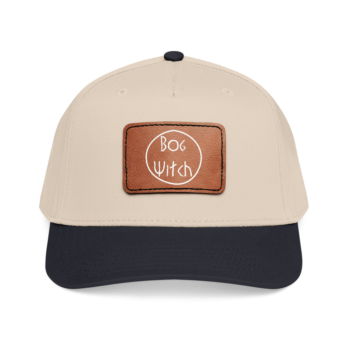 Bog Witch Logo Leather Patch Baseball Cap