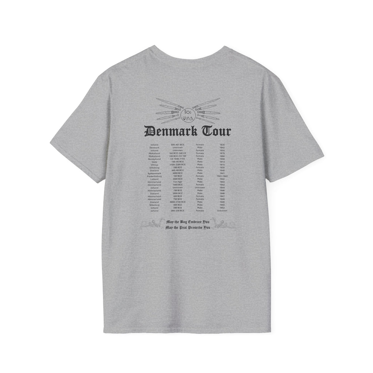 Bog Witch Denmark Tour Unisex Softstyle T-Shirt