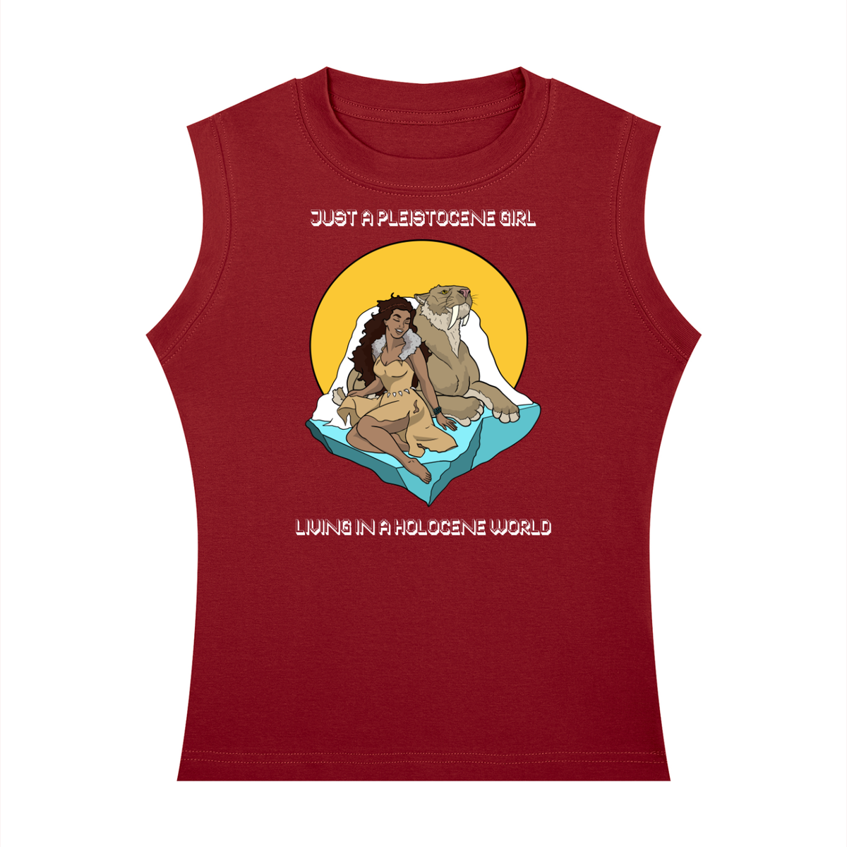 blackshirt,pleistocene,history,archaeology,girl,pinup,women,womens,tanktop,redshirt,purpleshirt,tank,archeology,iceage,funny,academic,feminist,feminism,evolution
