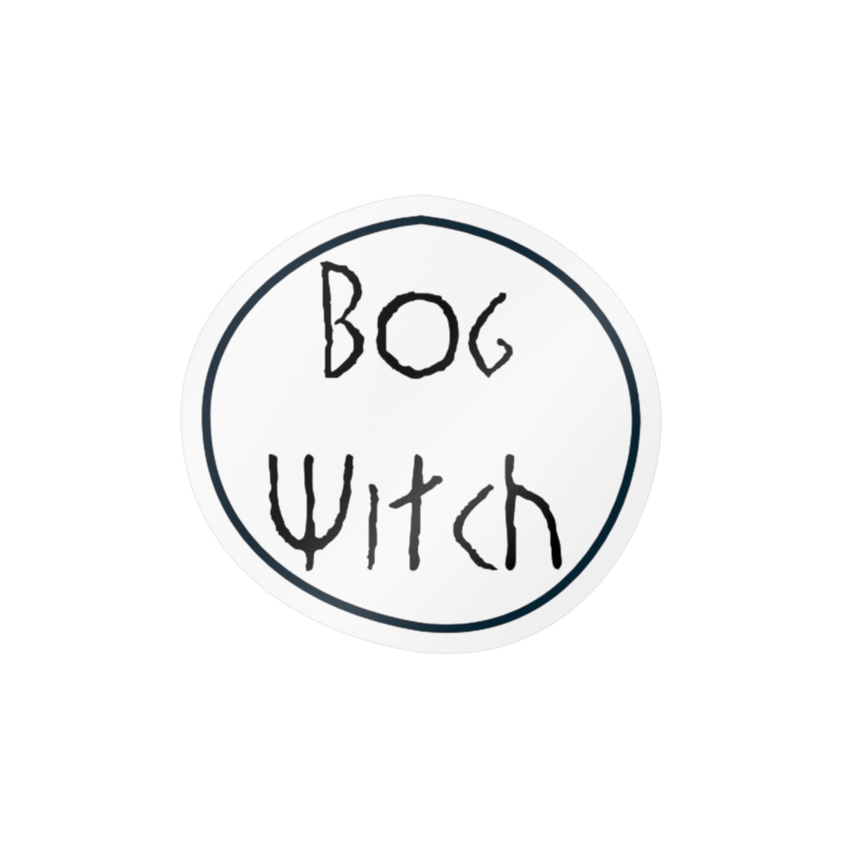 Bog Witch logo glossy sticker