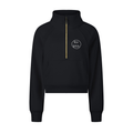 Lascaux Horse | Cropped Half-Zip Sweatshirt