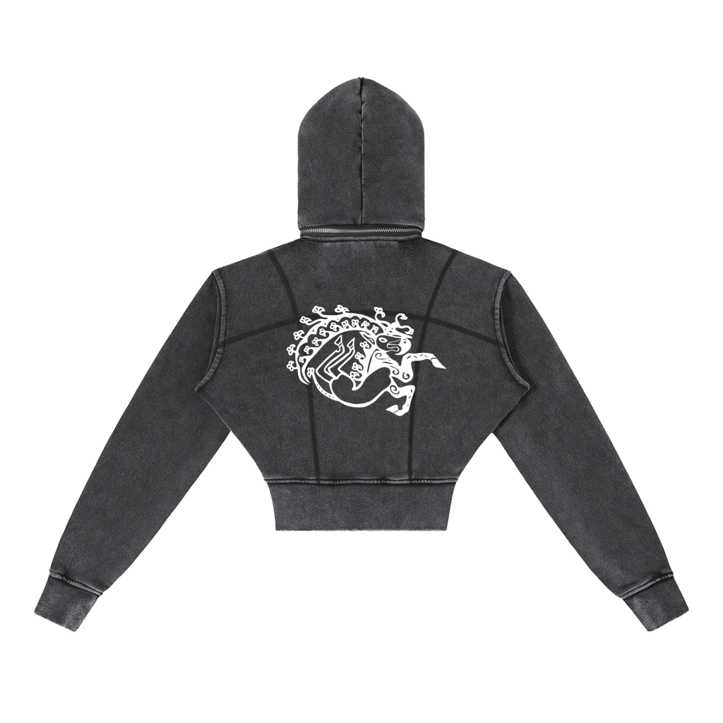 history,archaeology,goth,alt,punk,sweater,croptop,zipper,ziphoodie