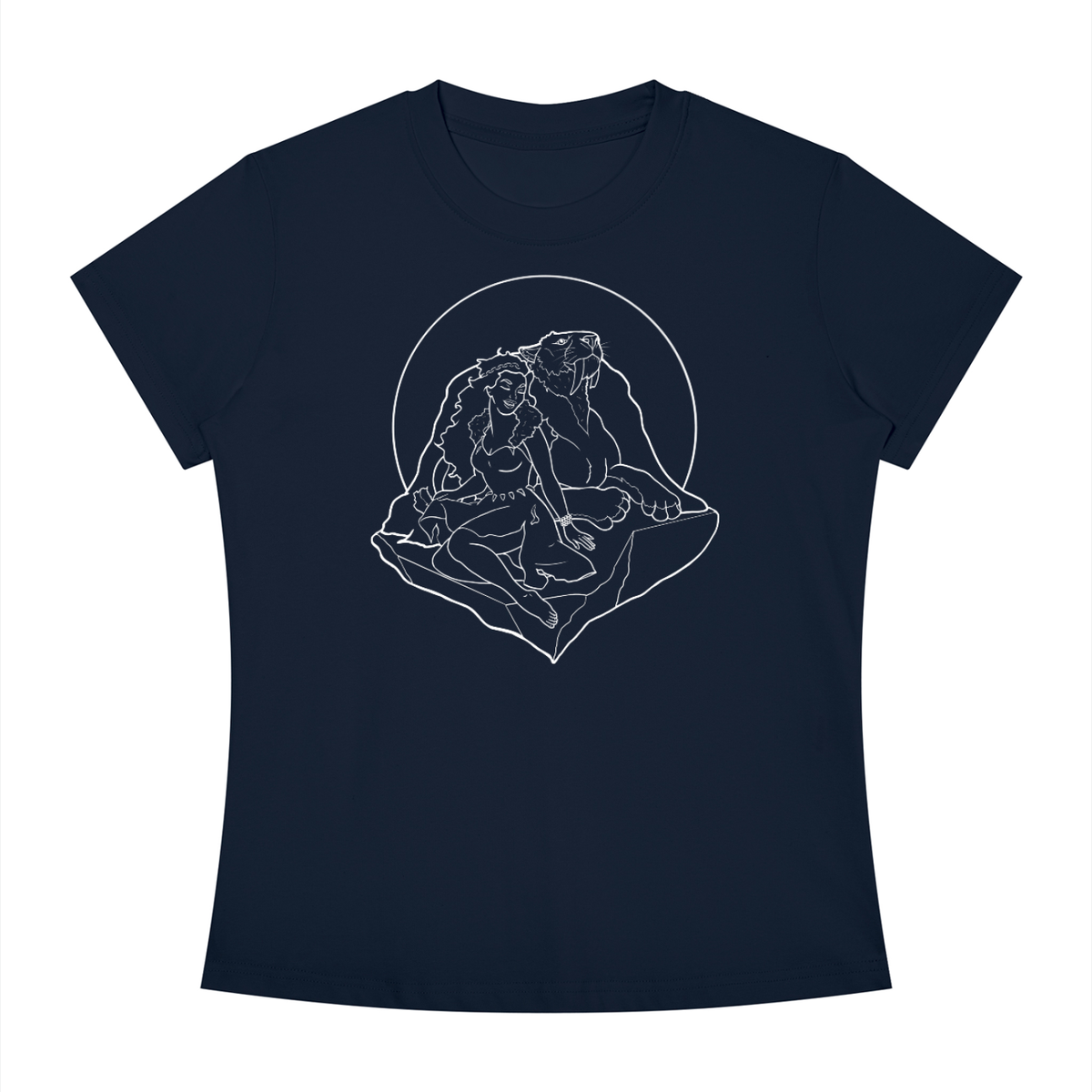 blueshirt,witch,handdrawn,lineart,pleistocene,holocene,archaeology,history,women,feminism,tshirt,shirt,pinup,back