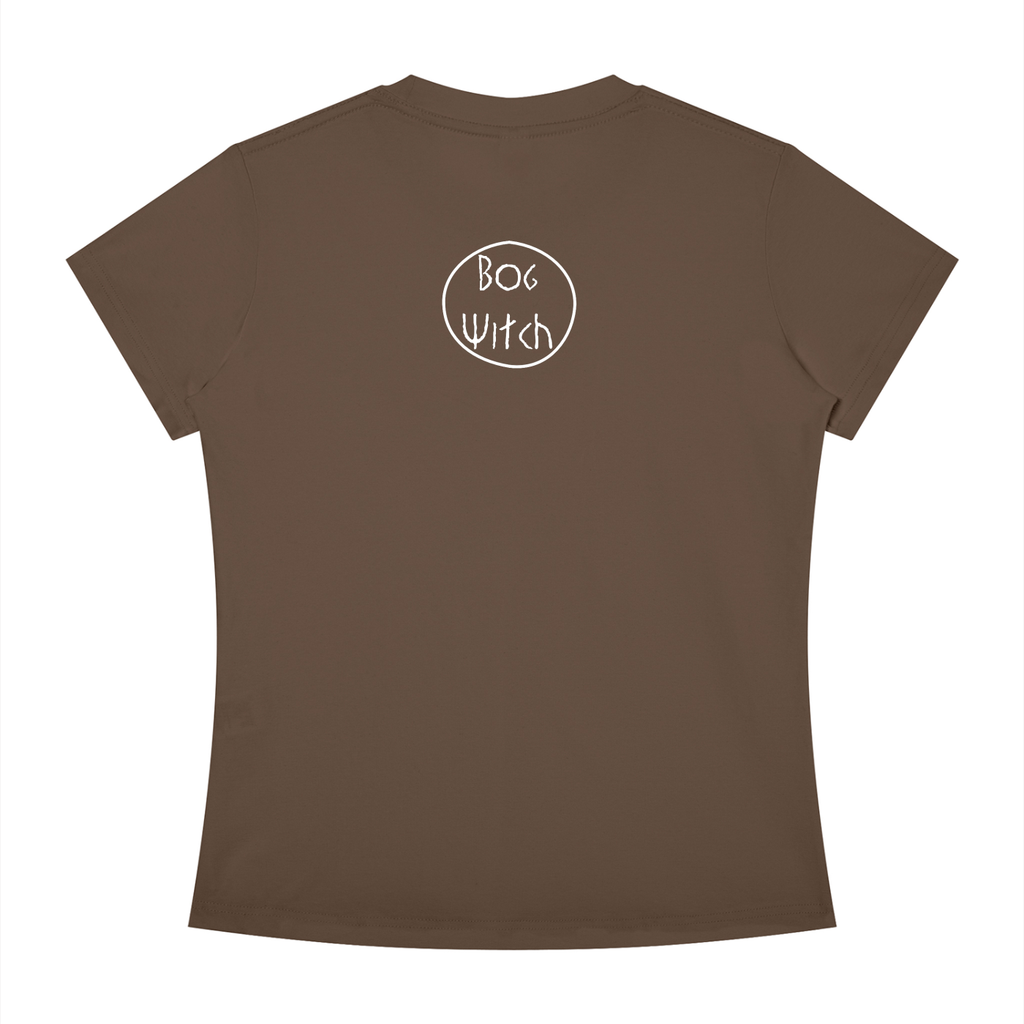 brownshirt,witch,handdrawn,lineart,pleistocene,holocene,archaeology,history,women,feminism,tshirt,shirt,pinup,back