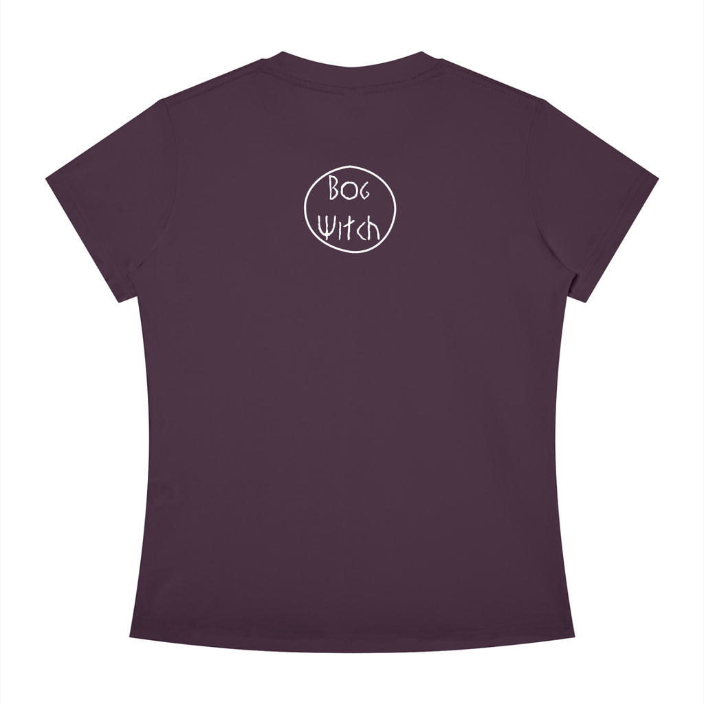 purpleshirt,witch,handdrawn,lineart,pleistocene,holocene,archaeology,history,women,feminism,tshirt,shirt,pinup,back