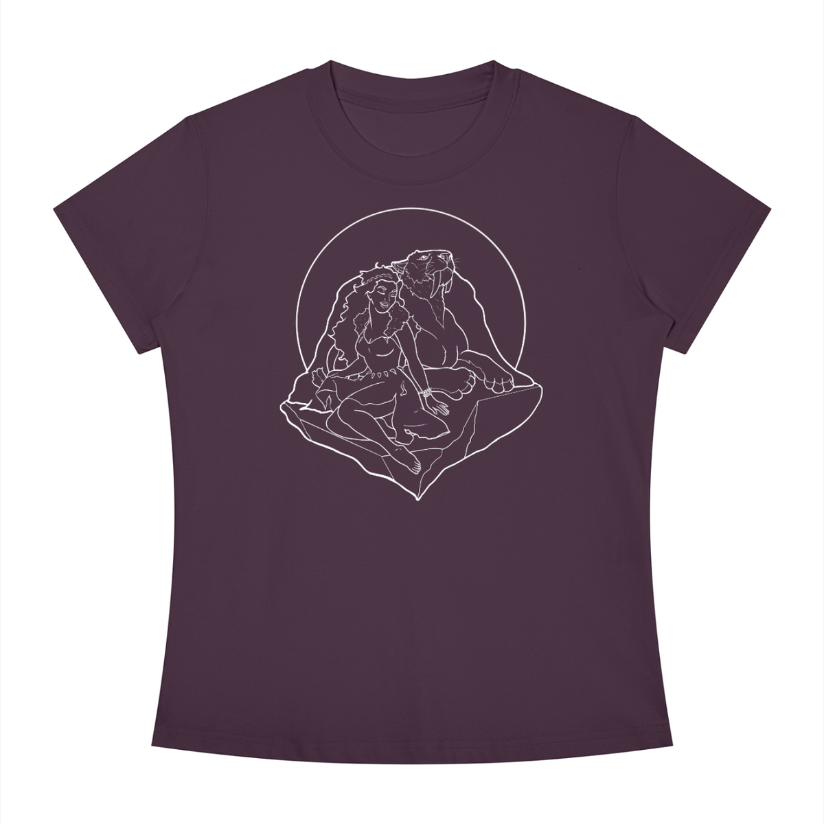 purpleshirt,witch,handdrawn,lineart,pleistocene,holocene,archaeology,history,women,feminism,tshirt,shirt,pinup,front